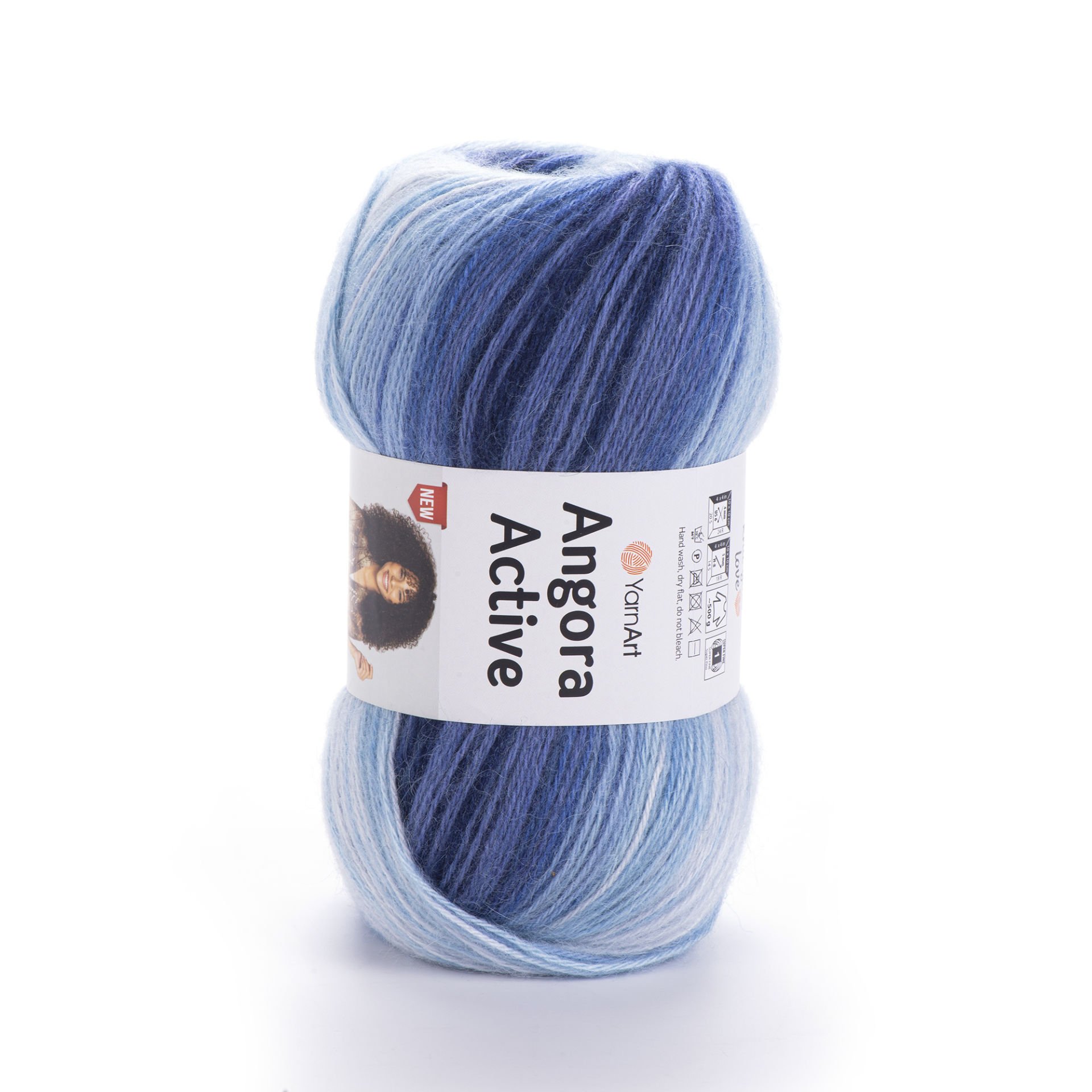 YARNART ANGORA ACTIVE NEW - MULTICOLOR KNITTING YARN VARIEGATED - 842