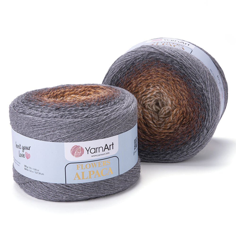 YARNART FLOWERS ALPACA - MULTICOLOR KNITTING YARN VARIEGATED - 428