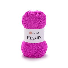 YARNART ETAMIN - EMBRIODERY AND KNITTING YARN DARK PINK - 437