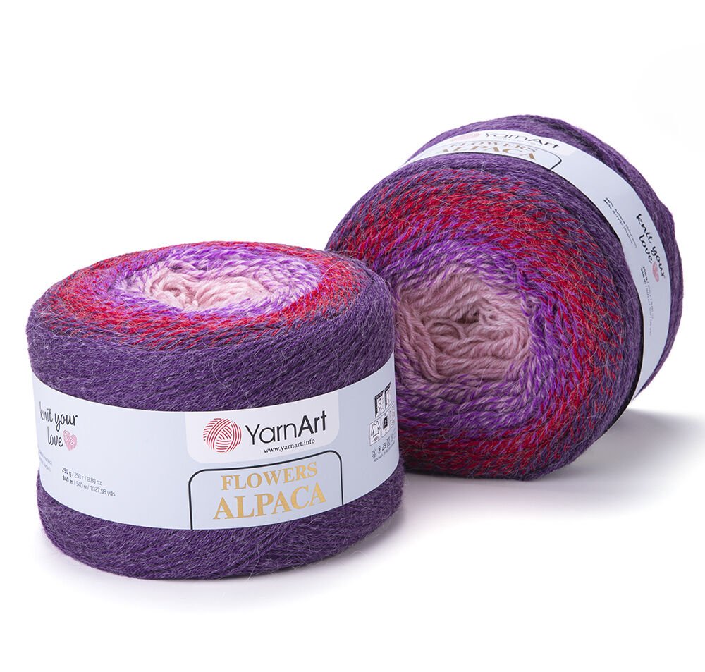 YARNART FLOWERS ALPACA - MULTICOLOR KNITTING YARN VARIEGATED - 434