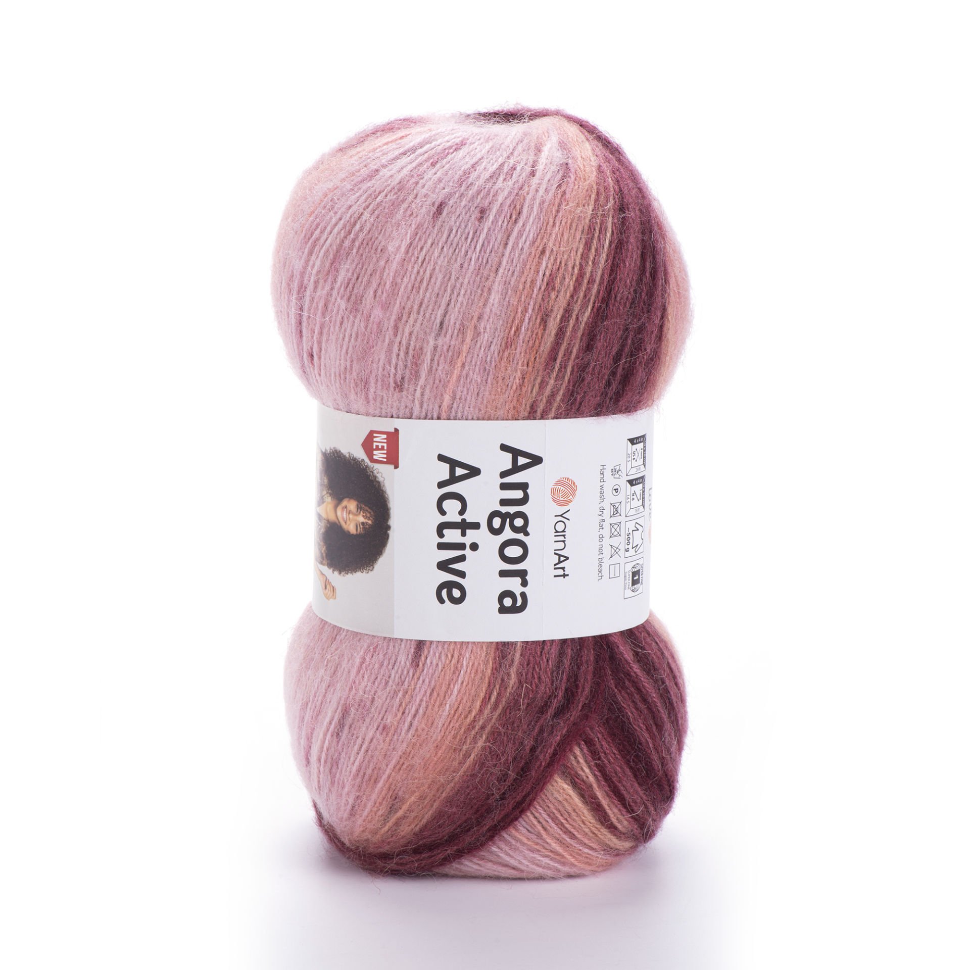 YARNART ANGORA ACTIVE NEW - MULTICOLOR KNITTING YARN VARIEGATED - 846