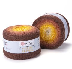 YARNART FLOWERS ALPACA - MULTICOLOR KNITTING YARN VARIEGATED - 437