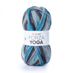 YARNART FORZA YOGA - KNITTING YARN VARIEGATED - 2509