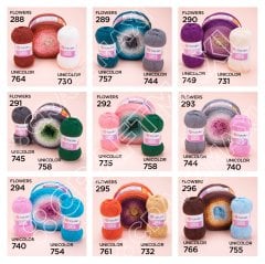 YARNART FLOWERS UNICOLOR - KNITTING YARN