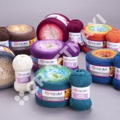 YARNART FLOWERS UNICOLOR - KNITTING YARN