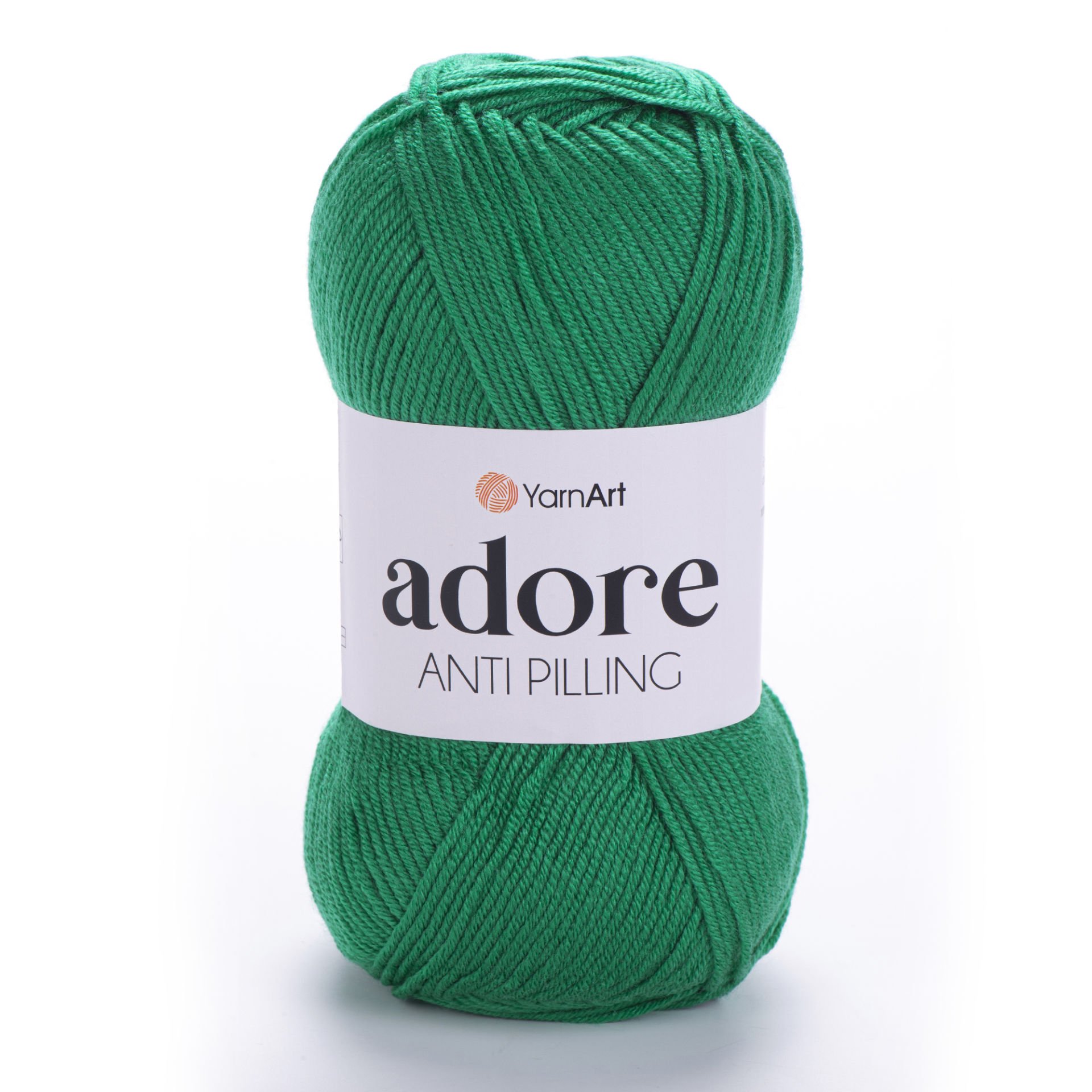 YARNART ADORE - ANTI-PILLING KNITTING YARN GRASS GREEN - 370
