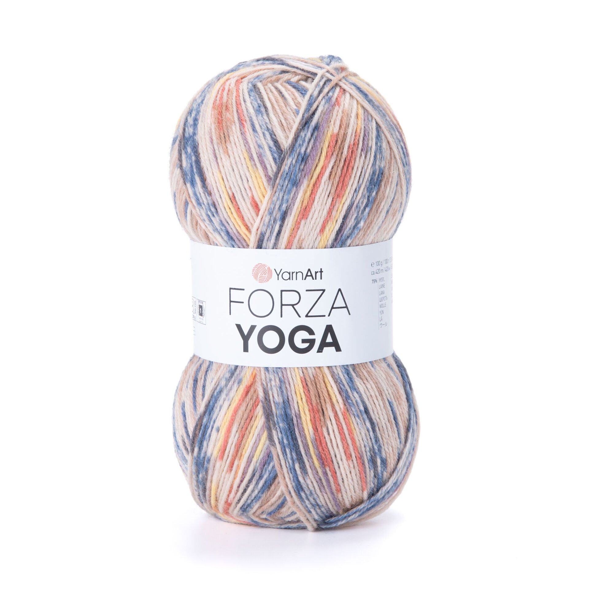 YARNART FORZA YOGA - KNITTING YARN VARIEGATED - 2510