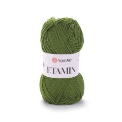 YARNART ETAMIN - EMBRIODERY AND KNITTING YARN OLIVE GREEN - 444