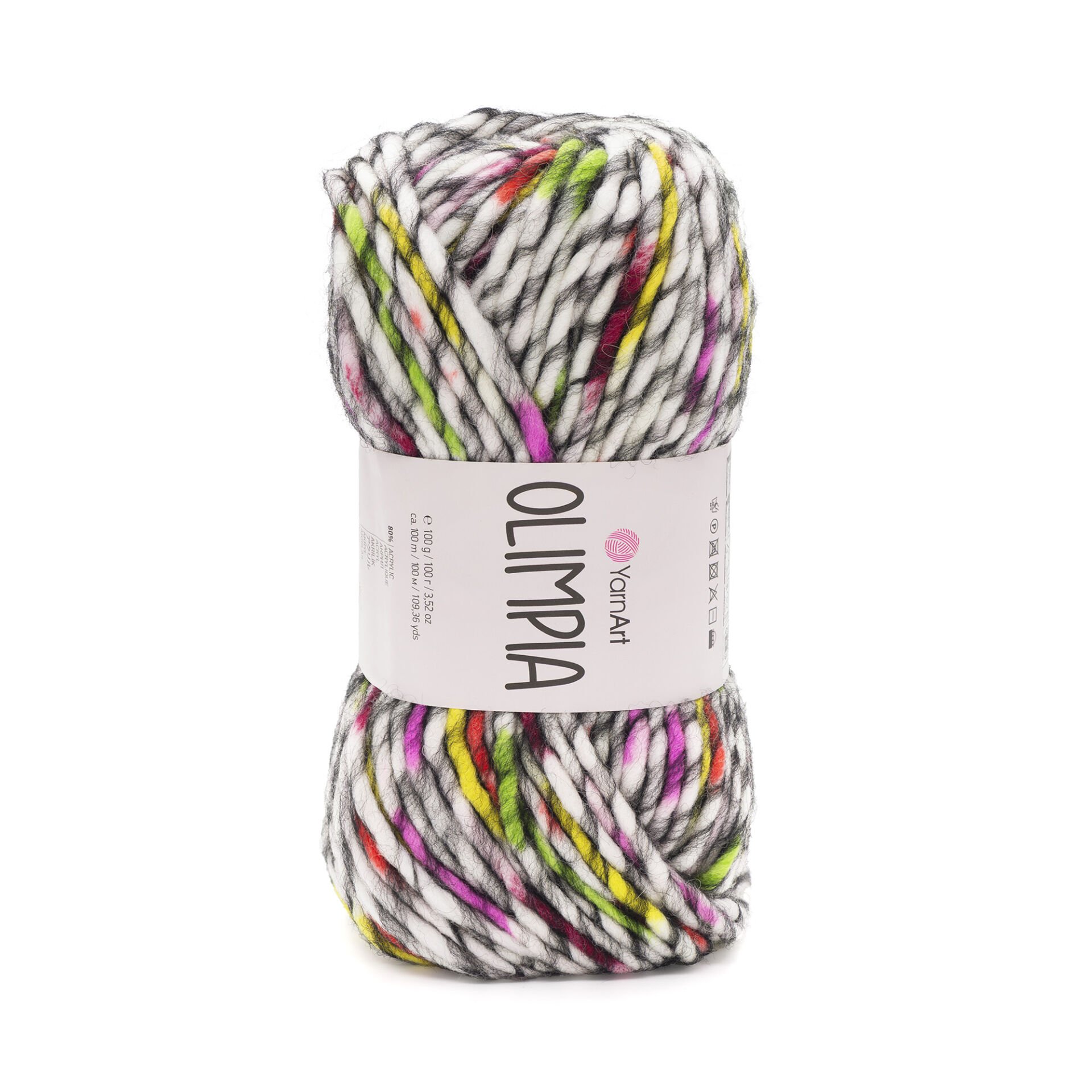 YARNART OLIMPIA - MULTICOLOR KNITTING YARN VARIEGATED - 1401
