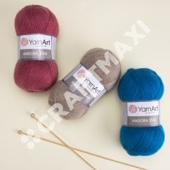 YARNART ANGORA STAR - KNITTING YARN SALMON - 570