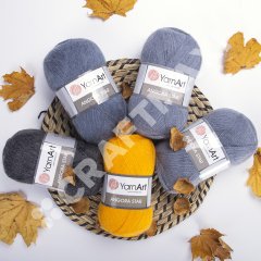 YARNART ANGORA STAR - KNITTING YARN SALMON - 570