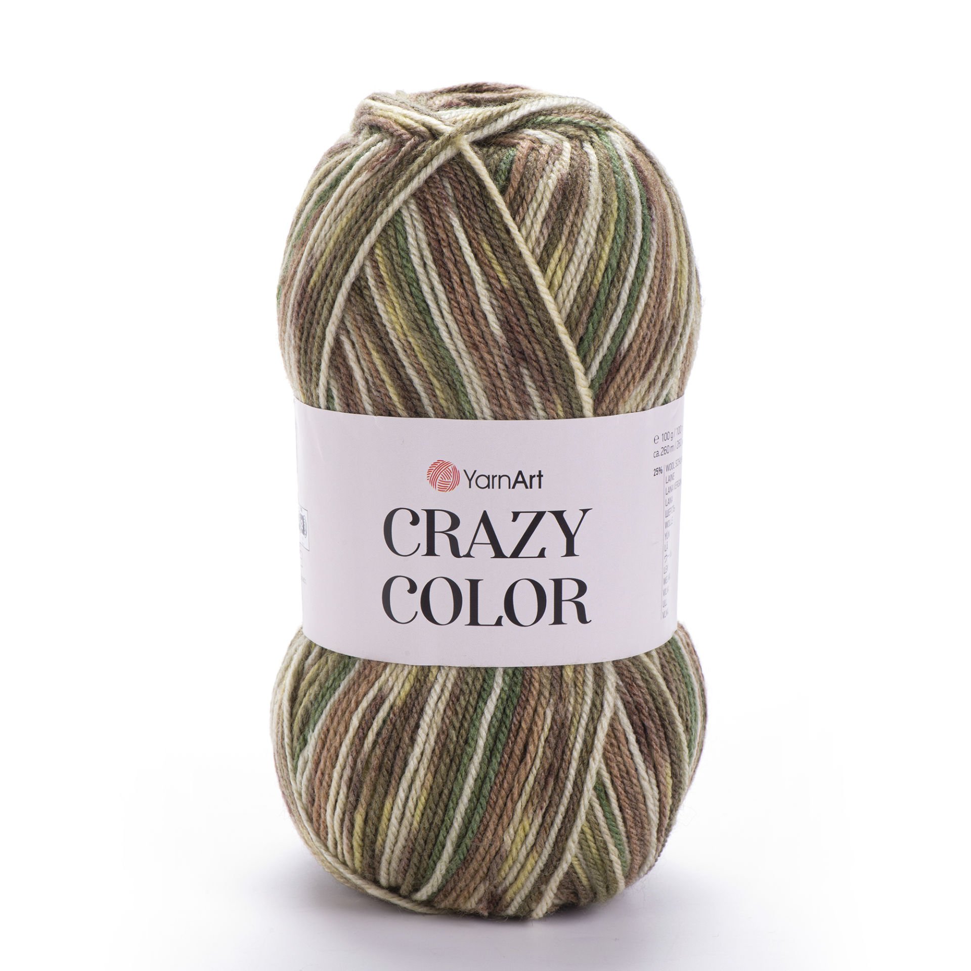 YARNART CRAZY COLOR - MULTICOLOR KNITTING YARN VARIEGATED - 159