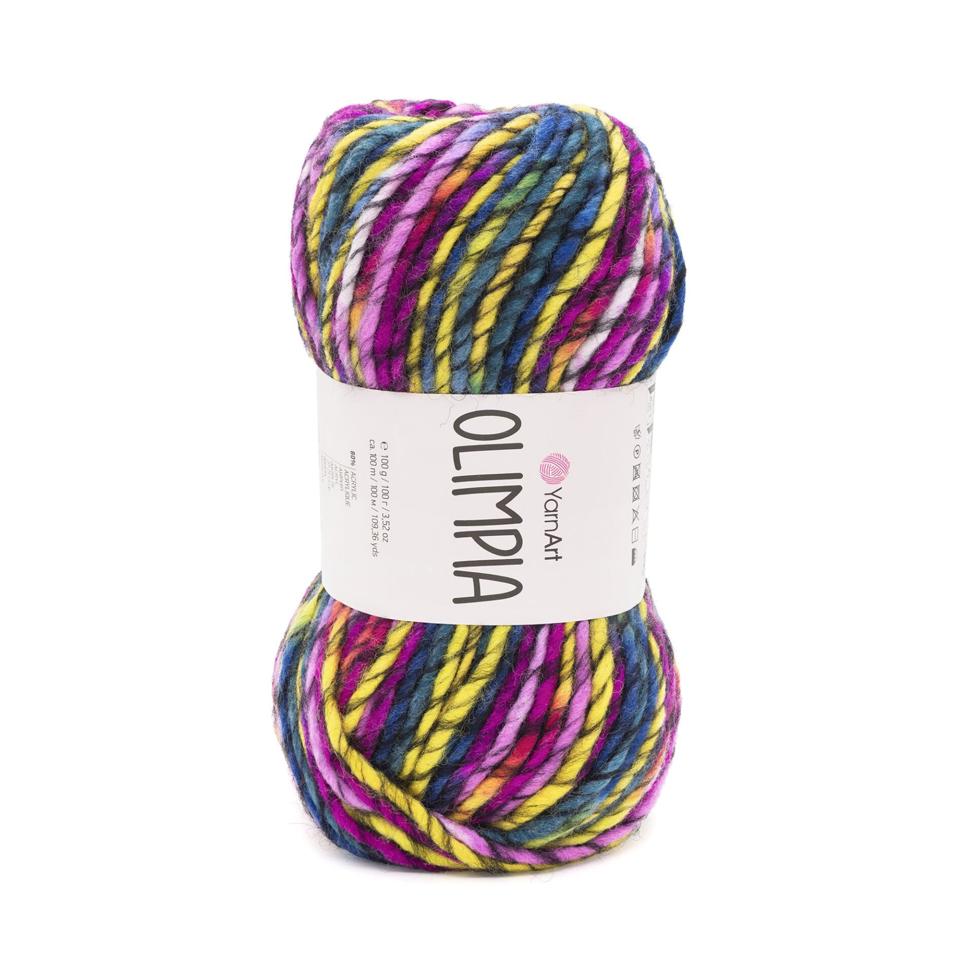 YARNART OLIMPIA - MULTICOLOR KNITTING YARN VARIEGATED - 1406