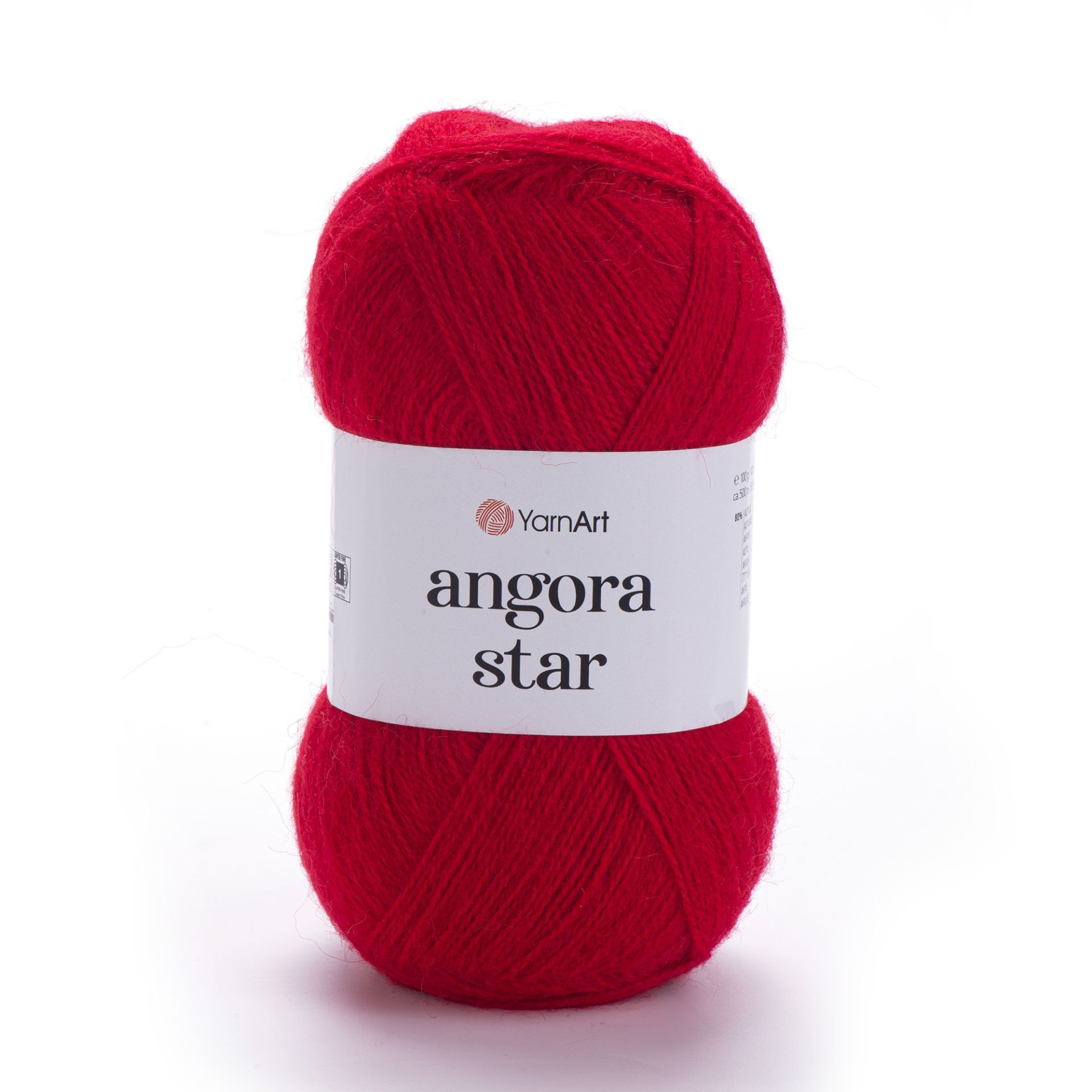 YARNART ANGORA STAR - KNITTING YARN LIGHT RED - 156