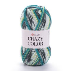 YARNART CRAZY COLOR - MULTICOLOR KNITTING YARN VARIEGATED - 166