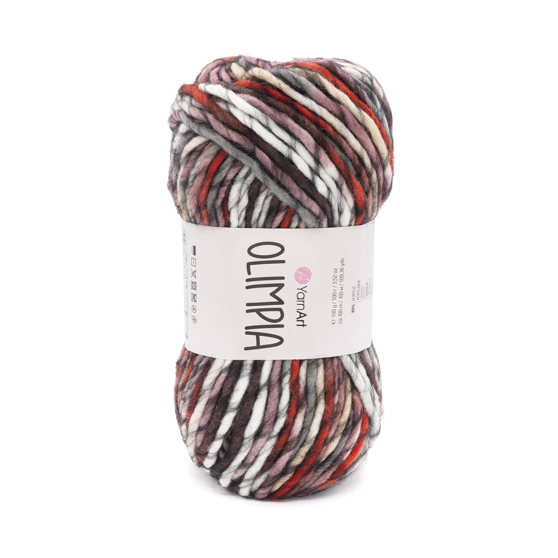 YARNART OLIMPIA - MULTICOLOR KNITTING YARN VARIEGATED - 1408