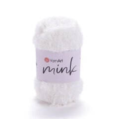 YARNART MINK - FAUX FUR KNITTING YARN OFF-WHITE - 330