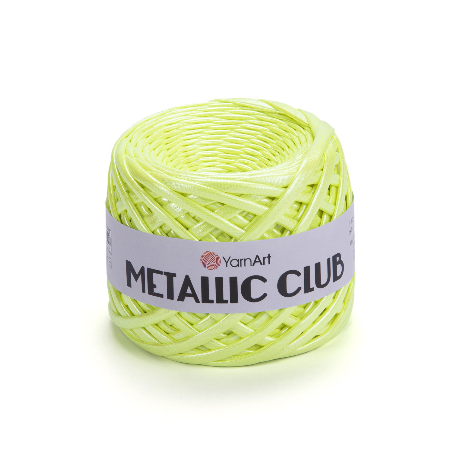 YARNART METALLIC CLUB - KNITTING YARN NEON GREEN - 8122