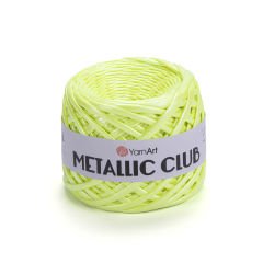 YARNART METALLIC CLUB - KNITTING YARN NEON GREEN - 8122