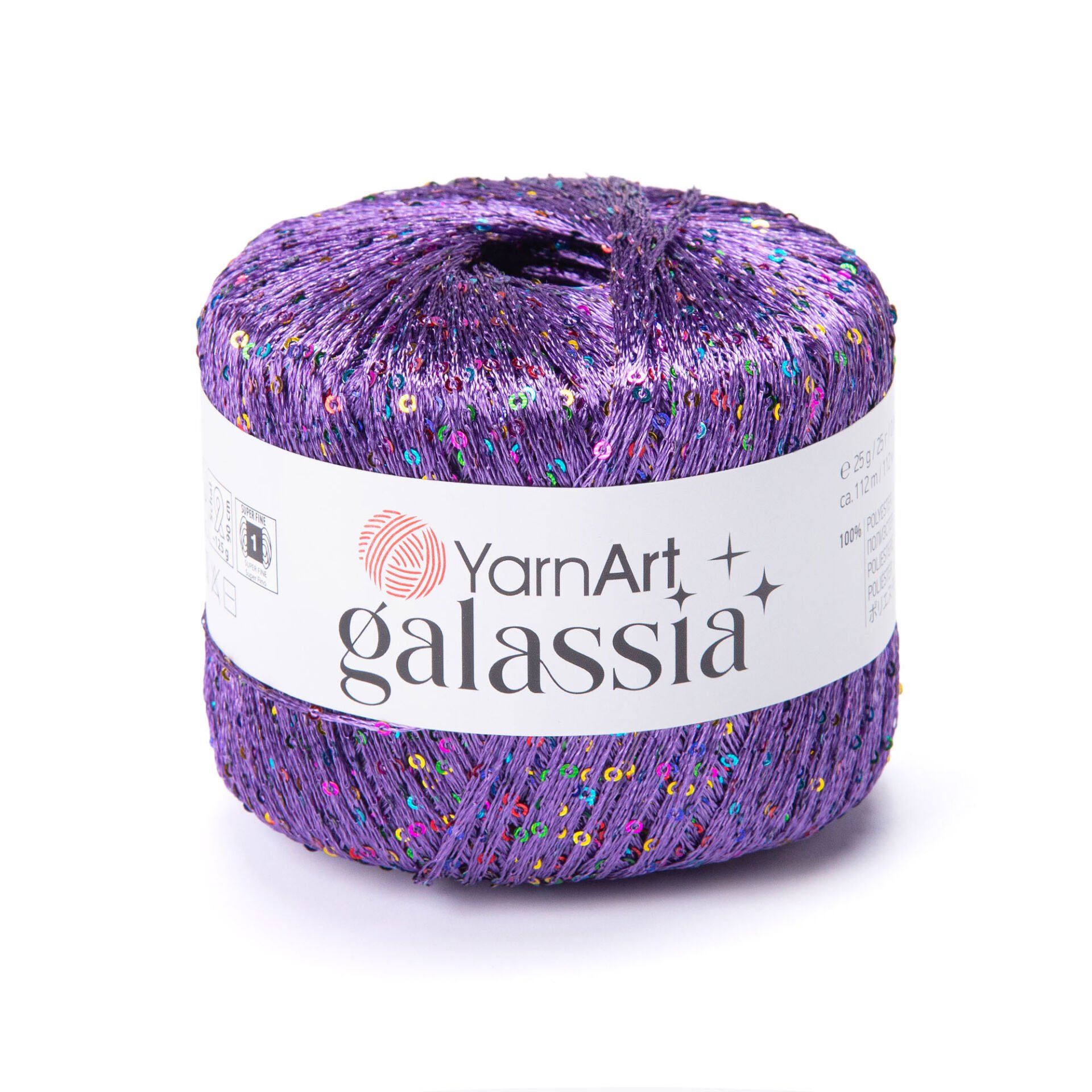 YARNART GALASSIA - KNITTING YARN PURPLE - 5803