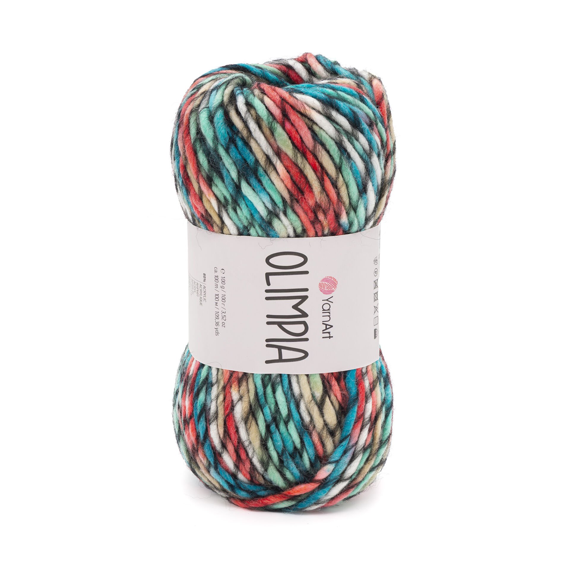 YARNART OLIMPIA - MULTICOLOR KNITTING YARN VARIEGATED - 1413