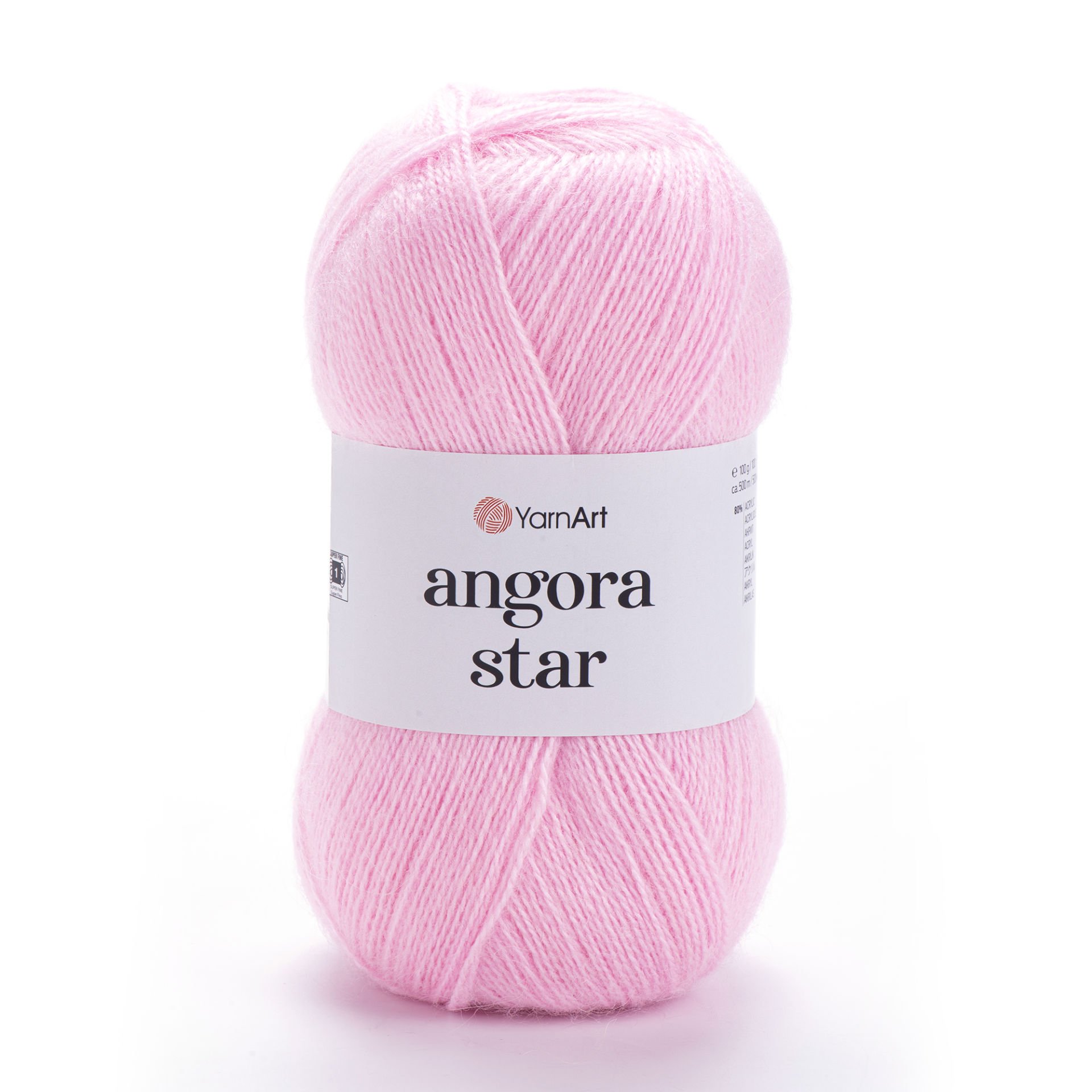 YARNART ANGORA STAR - KNITTING YARN PINK - 217