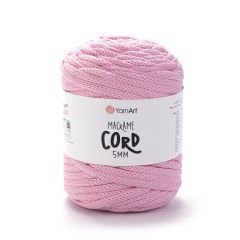 YARNART MACRAME CORD 5 MM - MACRAME CORD PINK - 762
