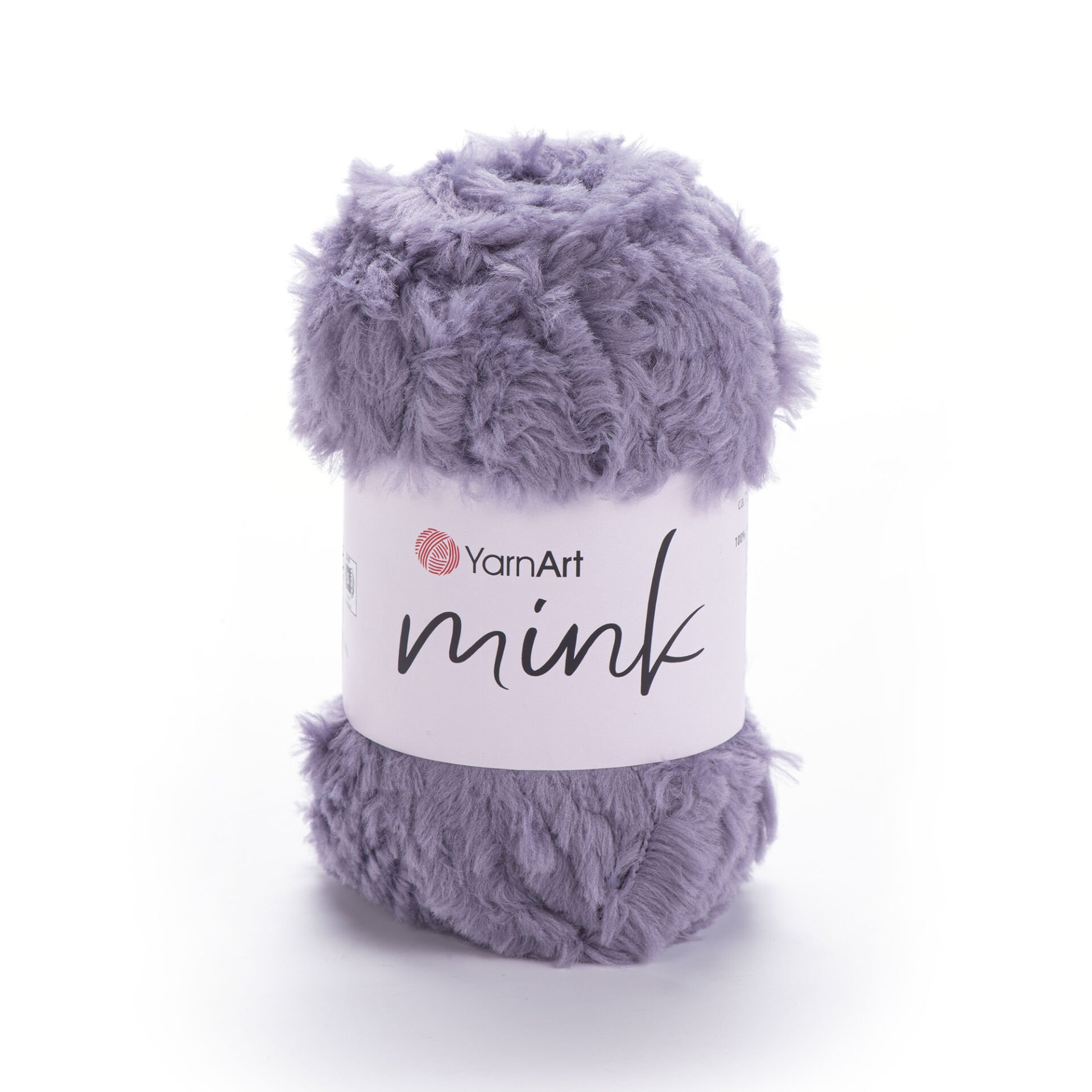 YARNART MINK - FAUX FUR KNITTING YARN GREY - 335