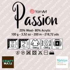 YARNART PASSION - MULTICOLOR KNITTING YARN