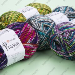 YARNART PASSION - MULTICOLOR KNITTING YARN VARIEGATED - 1251
