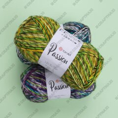 YARNART PASSION - MULTICOLOR KNITTING YARN VARIEGATED - 1251