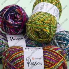 YARNART PASSION - MULTICOLOR KNITTING YARN VARIEGATED - 1251