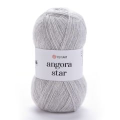 YARNART ANGORA STAR - KNITTING YARN LIGHT GREY - 282