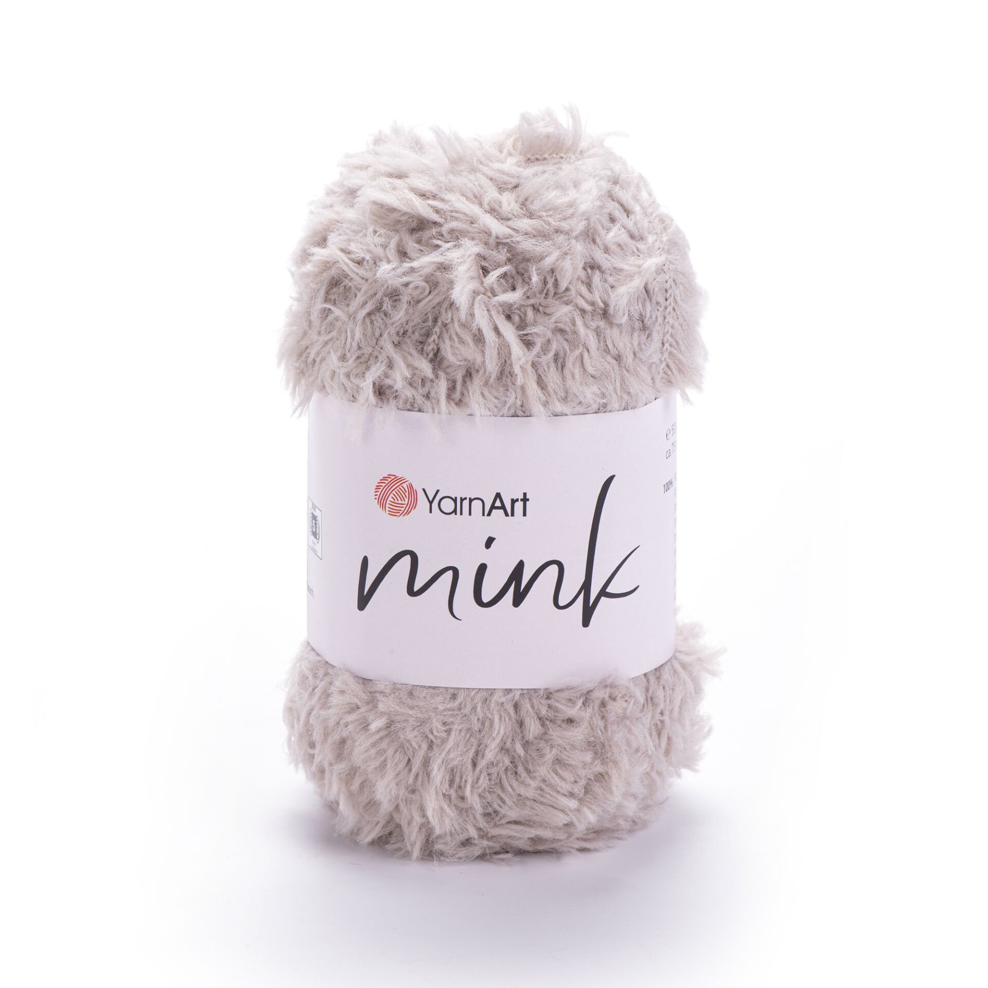 YARNART MINK - FAUX FUR KNITTING YARN STONE COLOR - 337