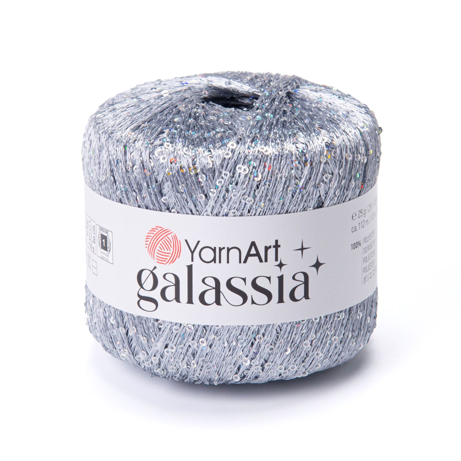 YARNART GALASSIA - KNITTING YARN GREY - 5808