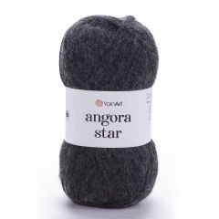 YARNART ANGORA STAR - KNITTING YARN DARK HEATHER GREY - 359