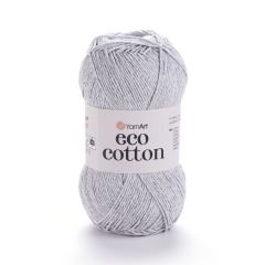 YARNART ECO COTTON - KNITTING YARN GREY - 763