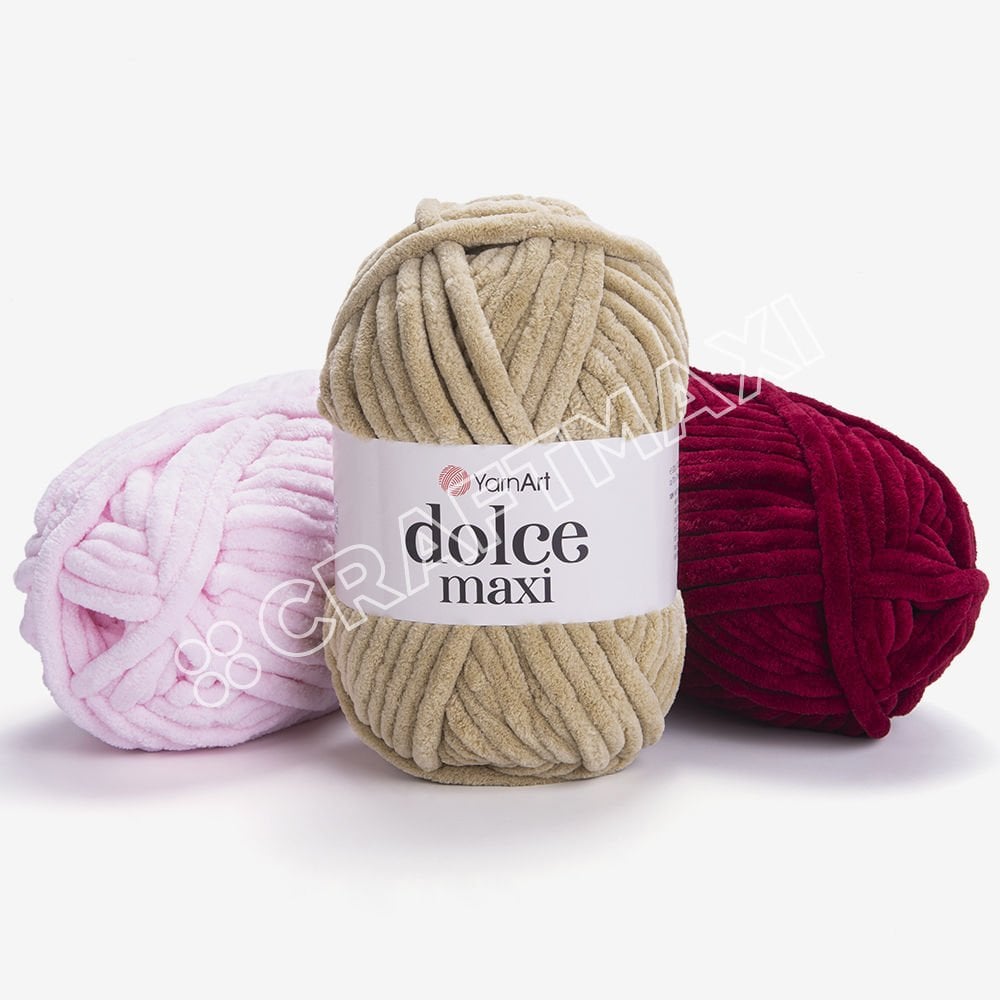 YARNART DOLCE MAXI - VELVET KNITTING YARN