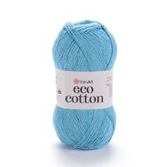 YARNART ECO COTTON - KNITTING YARN TURQUOISE - 765