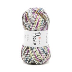 YARNART PASSION - MULTICOLOR KNITTING YARN VARIEGATED - 1246