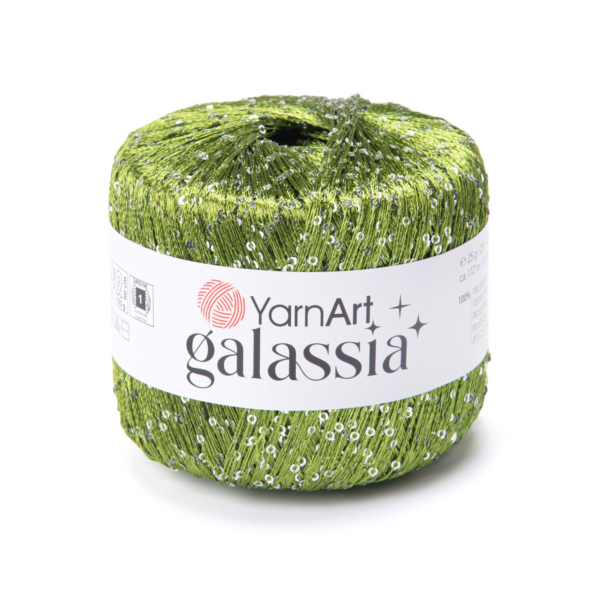 YARNART GALASSIA - KNITTING YARN GREEN - 5816