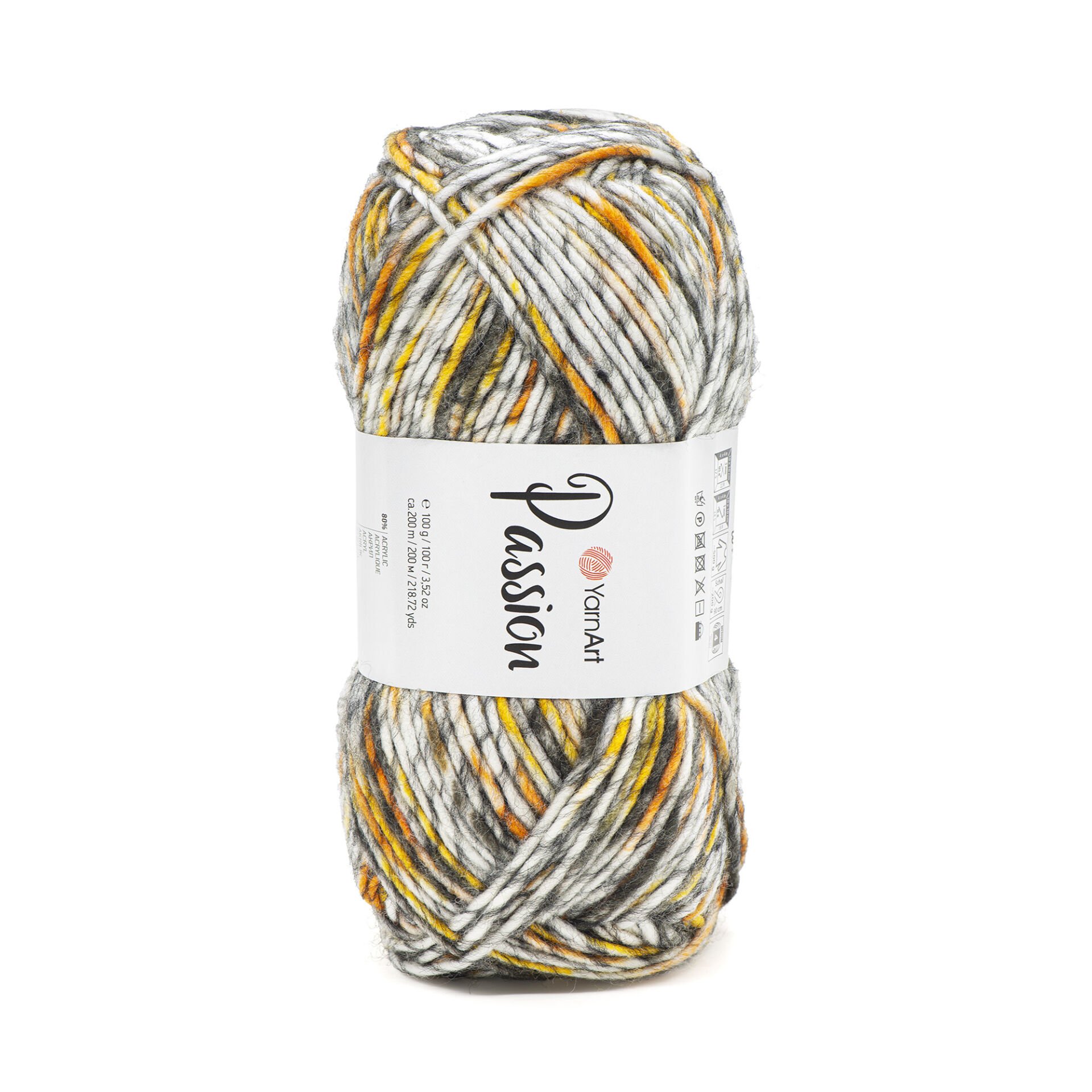 YARNART PASSION - MULTICOLOR KNITTING YARN VARIEGATED - 1251