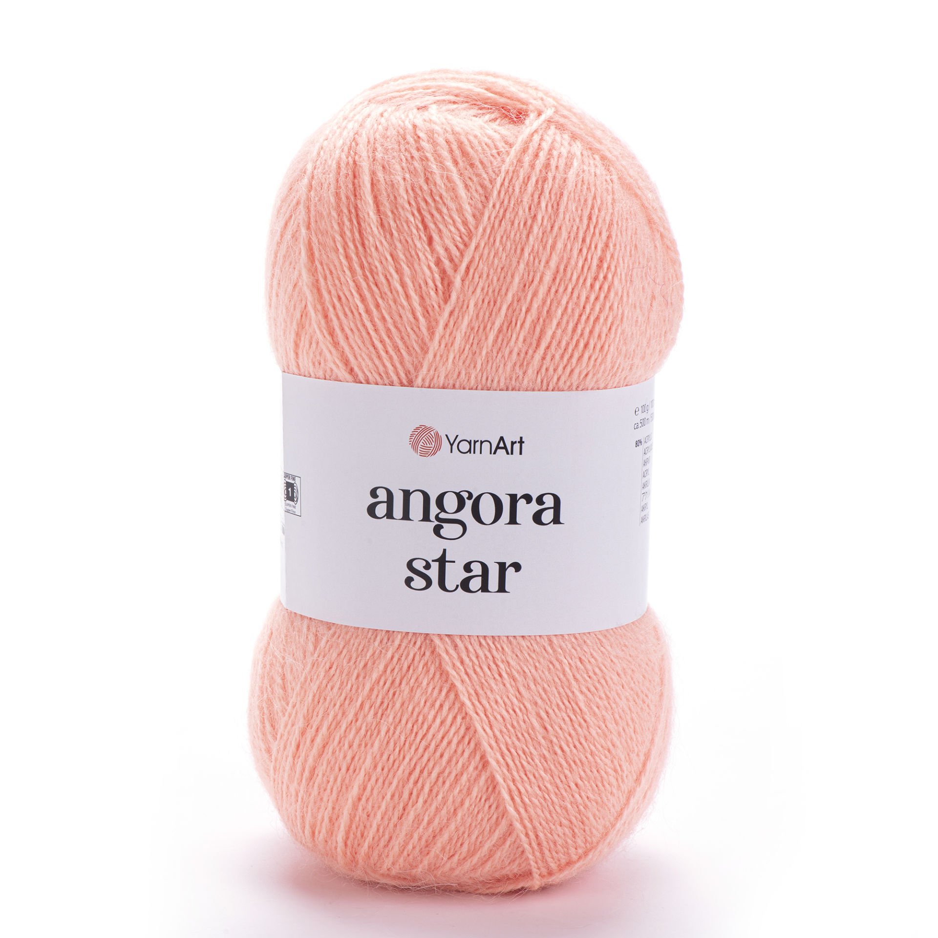 YARNART ANGORA STAR - KNITTING YARN PINKISH ORANGE - 565