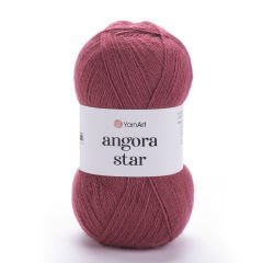 YARNART ANGORA STAR - KNITTING YARN SALMON - 570