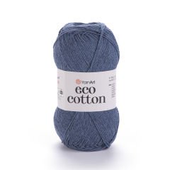 YARNART ECO COTTON - KNITTING YARN DENIM BLUE - 773