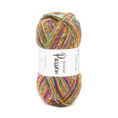 YARNART PASSION - MULTICOLOR KNITTING YARN VARIEGATED - 1254