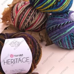 YARNART HERITAGE - MULTICOLOR KNITTING YARN