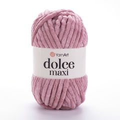 YARNART DOLCE MAXI - VELVET KNITTING YARN POWDER PINK - 769