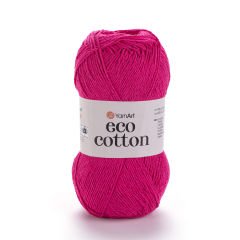 YARNART ECO COTTON - KNITTING YARN FUCHSIA - 775