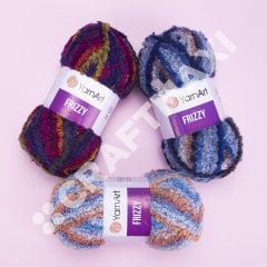 YARNART FRIZZY - MULTICOLOR KNITTING YARN
